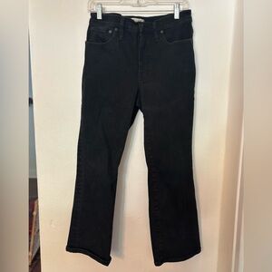 Madewell Women's Black Jeans kick out